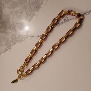 DVF necklace gold and pink 💗